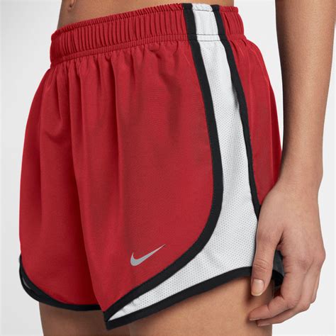 Nike Synthetic 3'' Dry Tempo Core Running Shorts in Red - Lyst