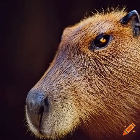 Capybara close up