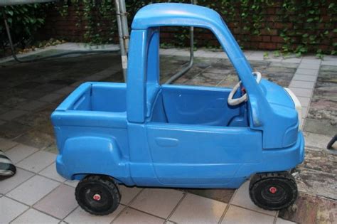 a kid-sized little blue truck. | Trucks birthday party, Cozy coupe, Little blue trucks