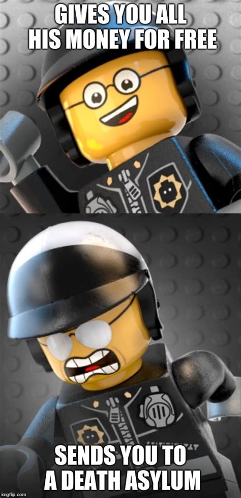 Image tagged in good cop bad cop,the lego movie,fun,memes - Imgflip