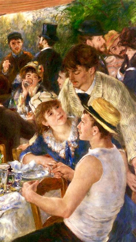 Pierre-Auguste Renoir: The Luncheon of the Boating Party 1881 Oil on canvas, Detail Famous ...