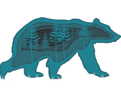 bear paper art 24098738 PNG