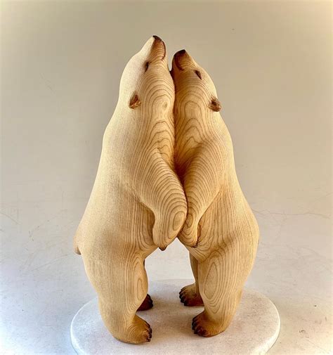 Elegant Animals Commune and Contemplate in Hand-Carved Wooden Sculptures by Nikichi – iLuxia™