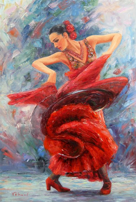 The Dance of Fire Original Oil Painting on Stretched Canvas - Etsy ...