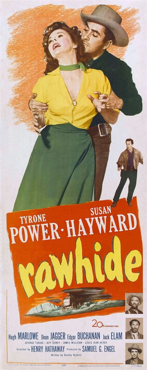 "Rawhide" (1951) - Tyrone Power - Susan Hayward - Hugh Marlowe - Dean Jagger - Edgar Buchanan ...