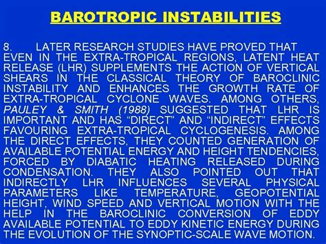 BAROCLINIC BAROTROPIC INSTABILITIES BAROCLINIC BAROTROPIC