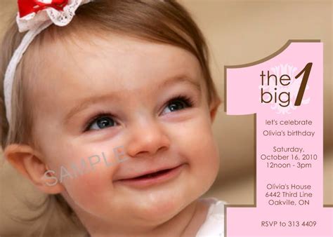 Cheap First Birthday Invitation Template for Lynda 1st Birthday Invitation Message, Party ...