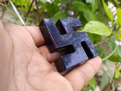 Blue Goldstone Swastika - MrRamStore