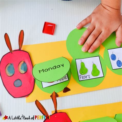 Hungry Caterpillar Craft: Free Template for Kids to Cut-and-Paste - A Little Pinch of Perfect