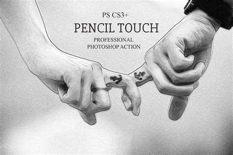 Pencil Touch - Photoshop Action - Invent Actions