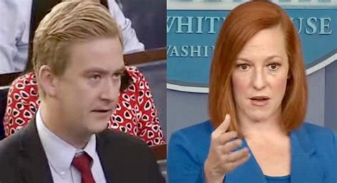 Jen Psaki scoffs at Peter Doocy after he insinuates Biden is ...