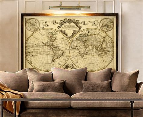 Antique Style World Wall Map By Compart Maps Antique - vrogue.co