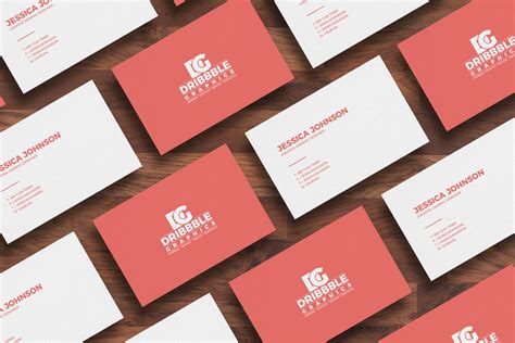 Top View Isometric Business Cards Mockup Free Download | Resource Boy