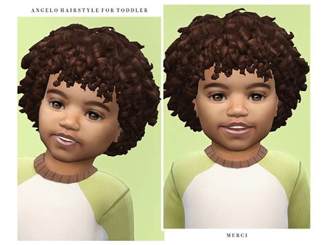 The Sims Resource - Angelo Hairstyle for Toddler