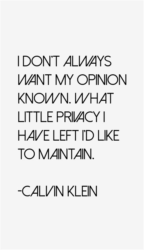 Calvin Klein Quotes & Sayings