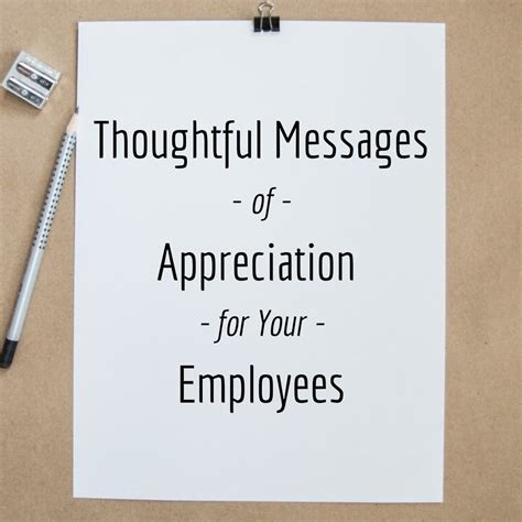 42 Thoughtful Work Appreciation Messages and Notes for Employees | Employee appreciation quotes ...