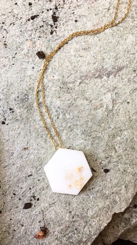 Handmade, marble necklace. Handcrafted out of natural marble. Marble jewelry. Handmade jewelry ...