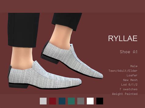 The Sims Resource - RYLLAE Shoe A1 Male