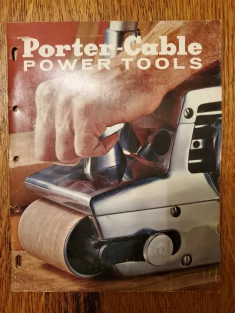 VINTAGE PORTER CABLE Power Tool Catalog, 1962 $0.99 - PicClick