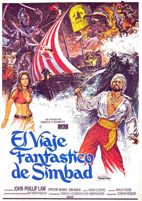 The Golden Voyage of Sinbad (1973) | Cine fantastico, Carteles de cine ...