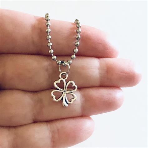 Four leaf clover necklace. Luck of the Irish... - Depop