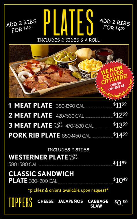 Dickey's Barbecue Pit Menu | Order Online | Delivery | Lincoln NE ...