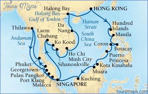 South asia travel map - ToursMaps.com