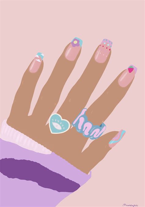 Pin by Jae Gomez on Logos de uñas | Nail art studio, Pastel nails designs, Girly art