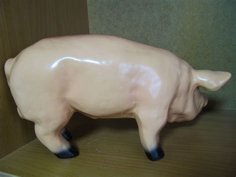 Garden Statue Large pig Statue sculpture Yard Animal figure - Etsy