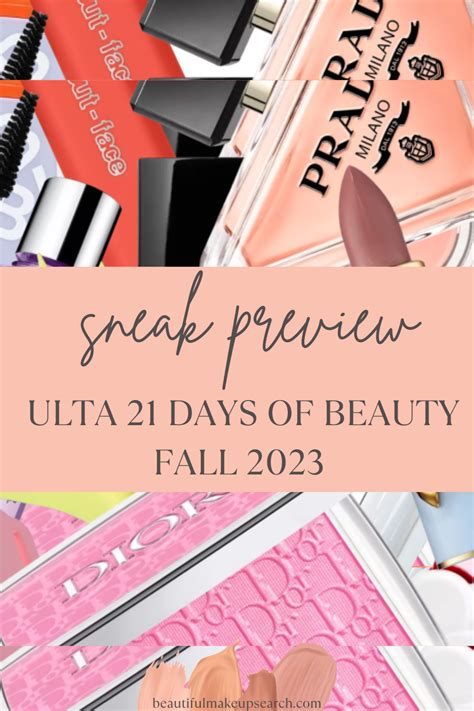 Sneak Preview: Ulta 21 Days of Beauty Fall 2023 Beauty Steals — Beautiful Makeup Search