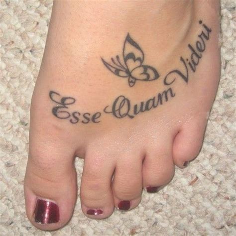 Esse Quam Videri | Body Ink | Cute foot tattoos, Feet tattoos, Latin tattoo