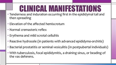 Orchitis & epididymitis