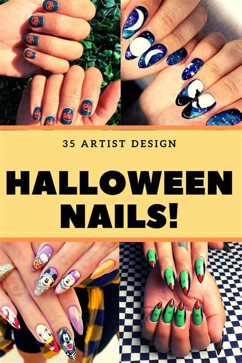 Nailed It! These 35 Halloween Art Design Ideas Are Seriously Spellbinding! | Halloween nails ...