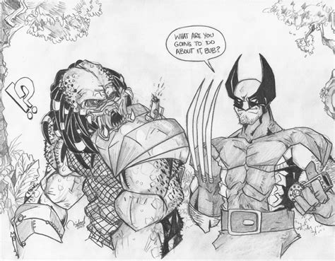 Wolverine VS Predator by ramova on DeviantArt