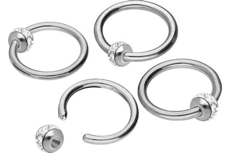 Titanium ball closure ring EPOXY RING BALL | PIERCINGLINE