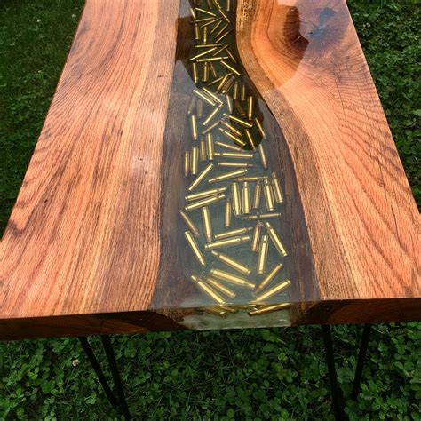 Diy wood table with epoxy