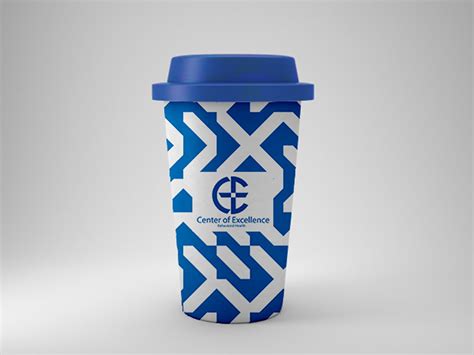 free cup logo mockup on Behance