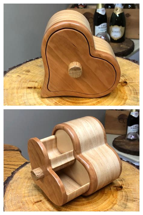 Single Heart Shaped Bandsaw Box | Bandsaw box, Wooden box designs, Bandsaw