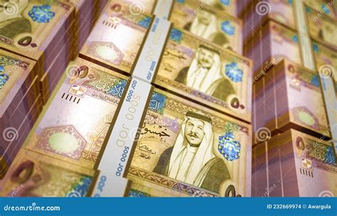 Jordan Dinar Money Banknotes Pack Illustration Stock Illustration - Illustration of heap, pack ...