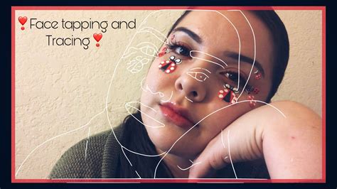 ASMR FACE TAPPING AND TRACING🐞 ️🖤 ️🐞Visual ASMR) - YouTube