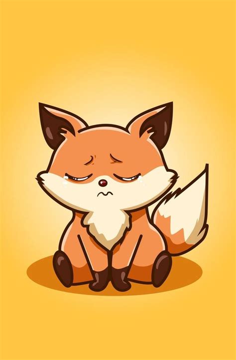 A sad fox illustration hand drawing 2160245 Vector Art at Vecteezy