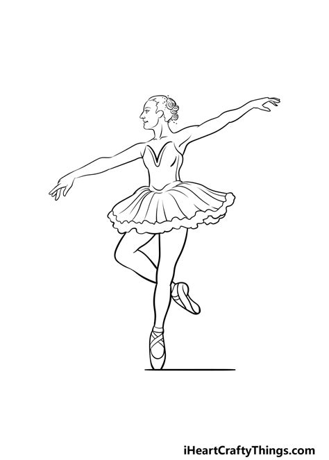 Ballerina Drawing Step Step