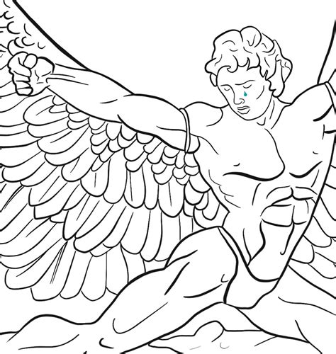 Icarus line art single line art Greek Mythology | Etsy