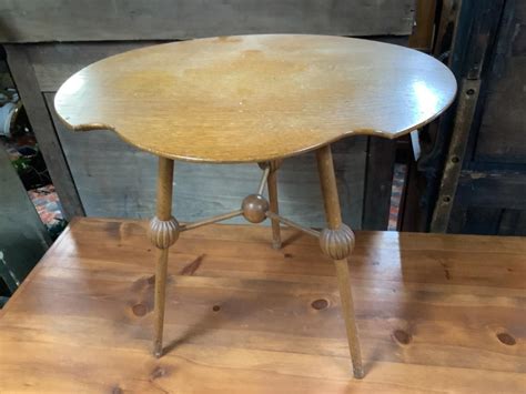 Lot - Uniquely Styled Antique Oak Side Table