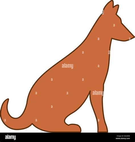 dog silhouette isolated icon Stock Vector Image & Art - Alamy