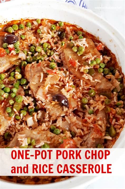 One-Pot Pork Chop and Rice Casserole is an all in one Dinner with ...