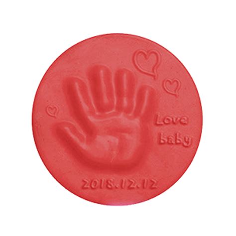 Soft Clay Fluffy Foam Supplies DIY Baby Care Hand Foot Inkpad Handprint ...
