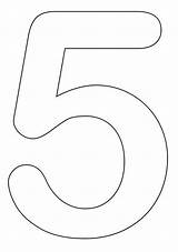 Number 5 Coloring Sheet sketch template
