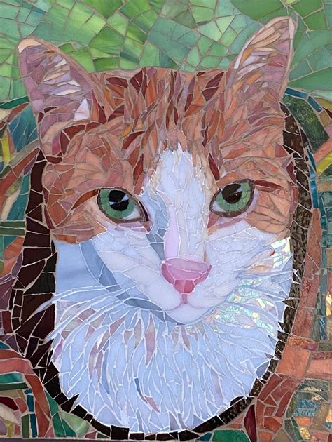 Cat Mosaic/custom Cat Portrait/stained Glass Mosaic - Etsy