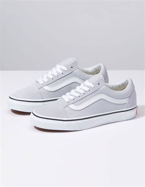 VANS Old Skool Gray Dawn & True White Womens Shoes - GRAY - 334079115 ...